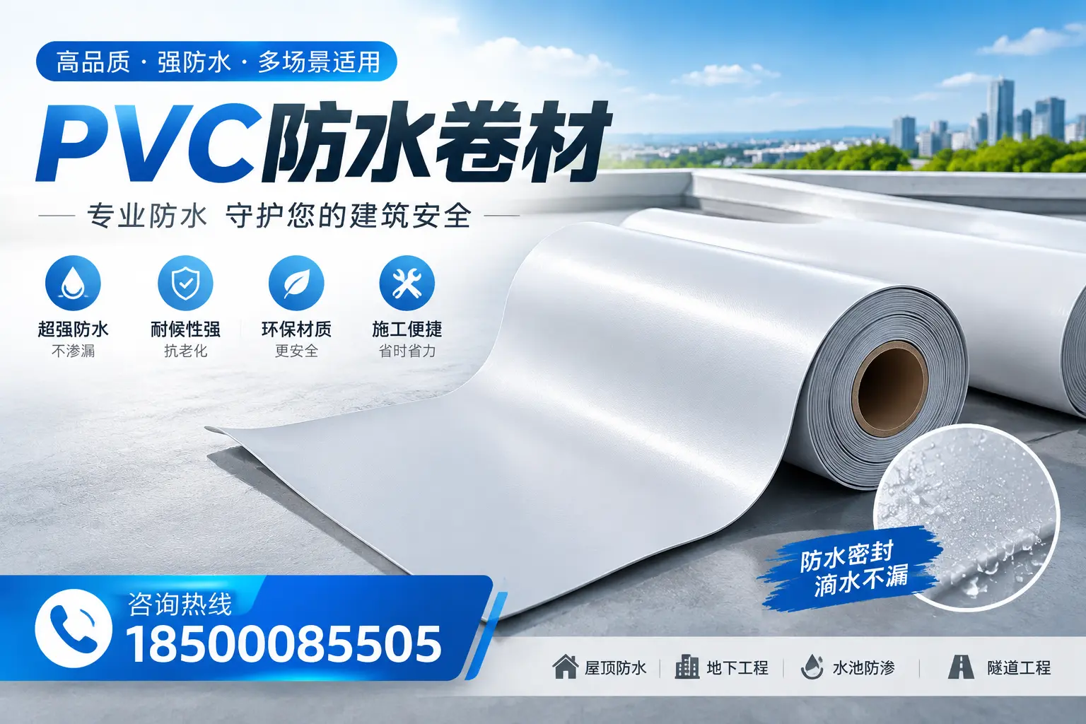 PVC防水卷材的市场竞争分析,白城品牌选择参考